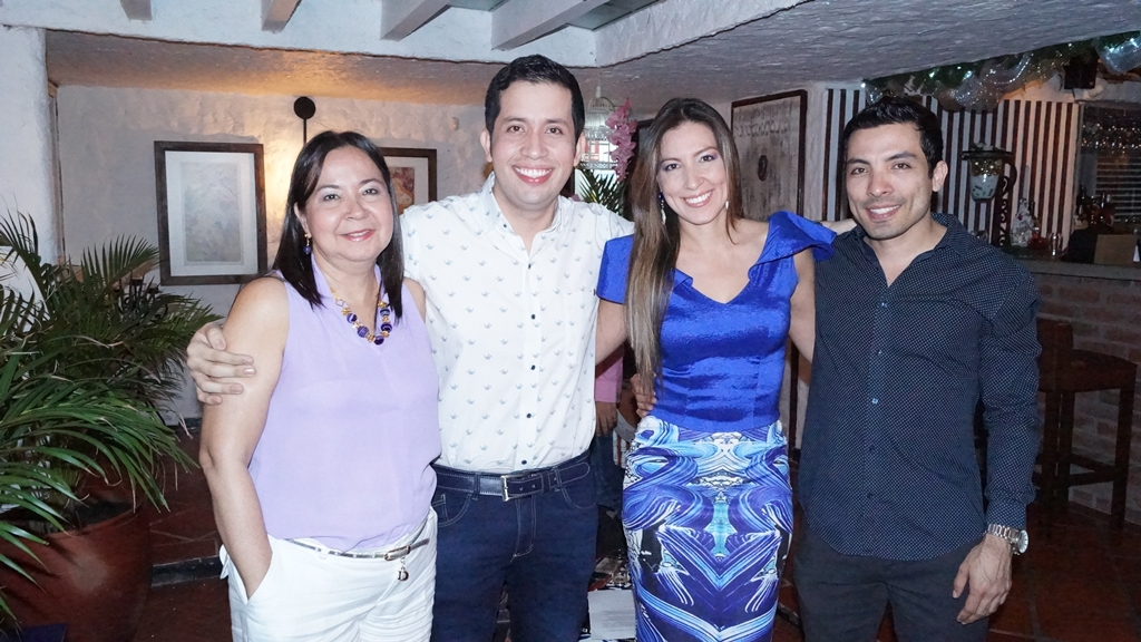 Sofía Canencio,  Diego Pascuas, Luisa Duque y Juan Canencio.